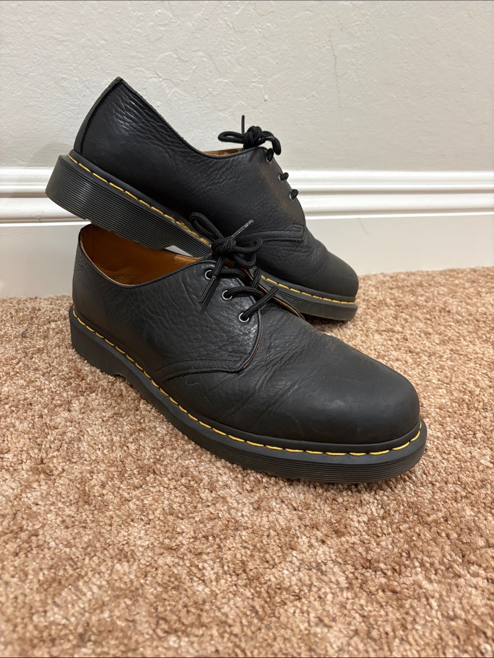 Dr. Martens “Ambassador” Black with Yellow Trim